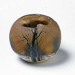 ガラス製灰皿「冬景色」