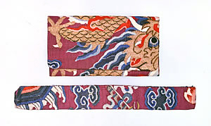 支那つづれ錦懐中たばこ入れ