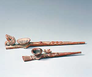 メキシコ西部地方出土のパイプ