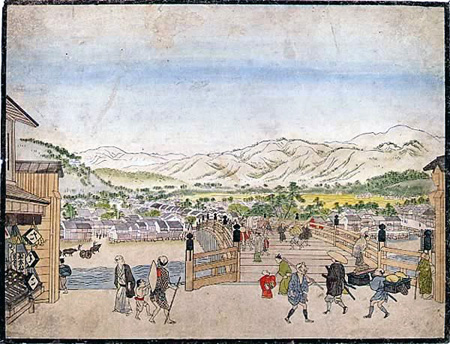 伝円山応挙画「京三条大橋」