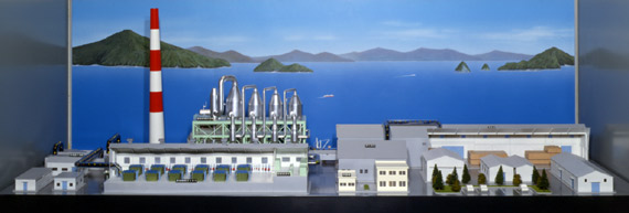 現在の製塩工場の模型