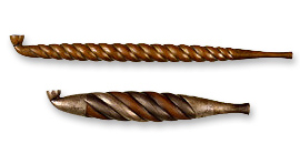 手綱（たづな）形のきせる（江戸後期）