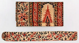 インド更紗(さらさ)懐中たばこ入れ(江戸中期)