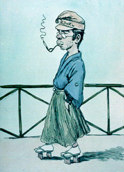 紙巻たばこをホルダーで喫煙