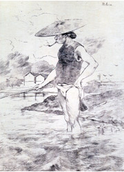 日常まだよく見られたきせるでの喫煙