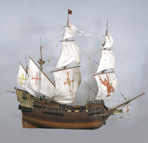 南蛮船（模型）全船長30ｍ