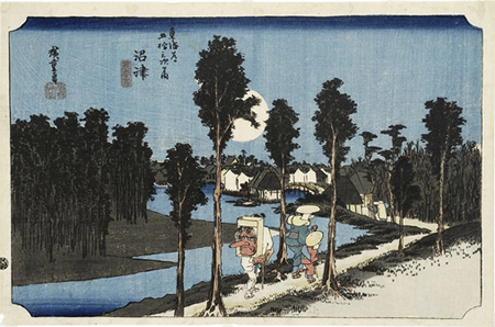 Tokaido Gojusantsugi-no Uchi: Numazu(From the Fifty-Three Stages of the Tokaido: Numazu) (Utagawa <Ando> Hiroshige)