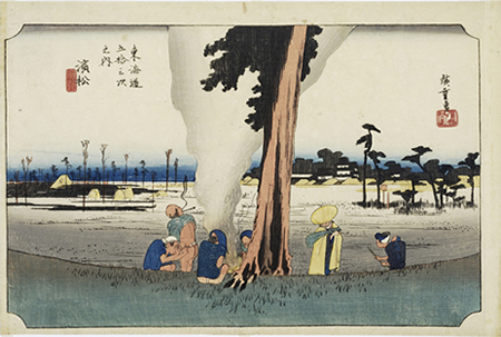 Tokaido Gojusantsugi-no Uchi: Hamamatsu(From the Fifty-Three Stages of the Tokaido: Hamamatsu) (Utagawa <Ando> Hiroshige)