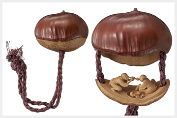 Matsutake-gari. Wood. Gyoku-sou. H:3.5cm