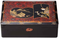 花鳥風景図蒔絵宝石箱