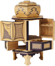 麦わら細工シガー&シガレットケース