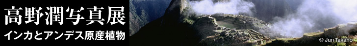 高野潤写真展 インカとアンデス原産植物