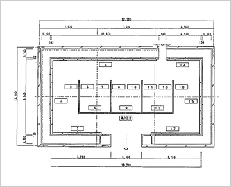 展示位置を記した図面