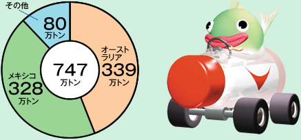 輸入した塩(2008年)