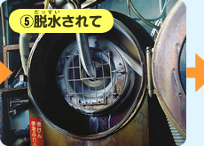 ⑤脱水されて