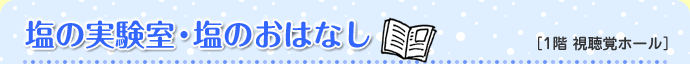 塩の実験室・塩のおはなし