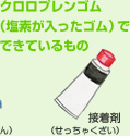 クロロブレンゴム(塩素が入ったゴムでできているもの) 接着剤