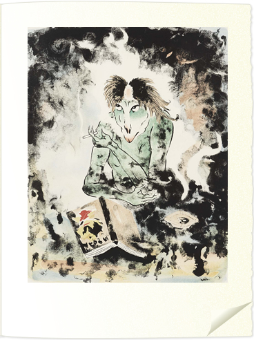 工藤甲人(くどう・こうじん/1915~)画
〈河童〉
41×32cm/リトグラフ