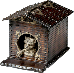 犬小屋形　木製シガーボックス　イギリス