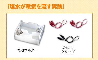 塩水が電気を流す実験
