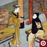鈴木春信画 「おせん茶屋」 明和2〜7年（1765〜1770）頃