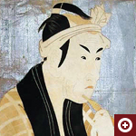 東洲斎写楽画 「敵討乗合噺 四代目松本幸四郎の肴屋五郎兵衛」 寛政6年（1794）