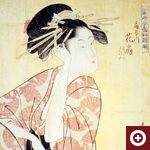 喜多川歌麿画 「当時全盛似顔揃 扇屋内花扇 よしの たつた」 寛政6年（1794）頃