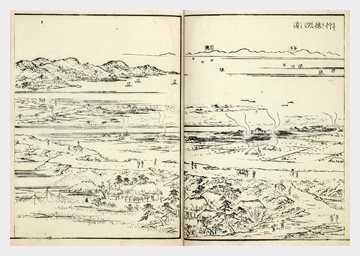 「江戸名所図会 行徳汐浜」長谷川雪旦画 天保7年（1836）