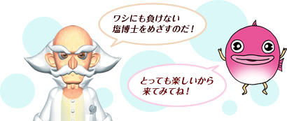 ワシにも負けない塩博士をめざすのだ！ とっても楽しいから来てみてね！