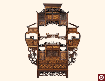 寄木細工 飾棚/箱根