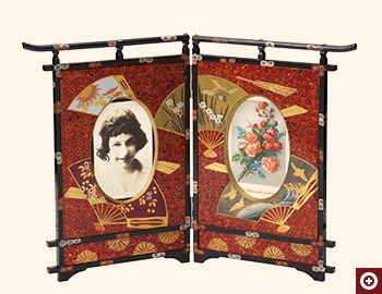 几帳形蒔絵写真立