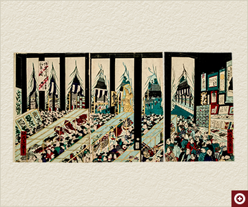 「博覧会諸人群集之図」 個人蔵