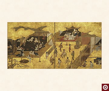 「男女遊楽図屏風」