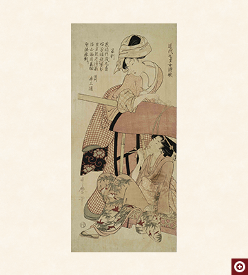 「近代七才女詩歌　讃州井上通」喜多川歌麿画　享和（1801-1804）頃