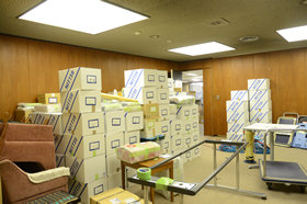 ここは、応接室。今回のブログの最初で登場した、デザインコンペを行った部屋です。