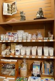 いろいろな塩が並ぶコーナー。